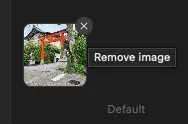 Remove image button